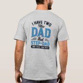 パパ及びステップパパレトロタイポグラフィデザイン Tシャツ (裏面)