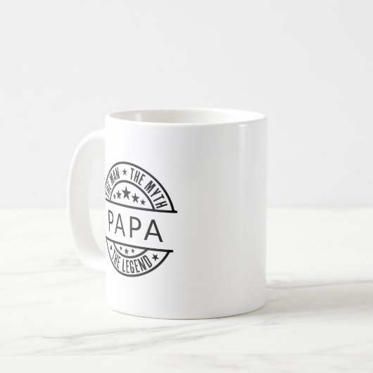 パパ名その男の神話の伝説 コーヒーマグカップ (正面左)