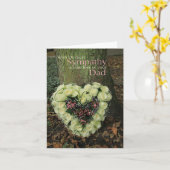 パパ喪失悔やみや弔慰バラカード カード (黄色い花)