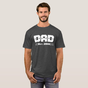 パパ固定引用文クール白ネジフォント Tシャツ