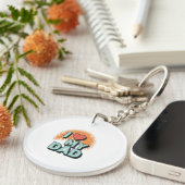 パパ大好きキーチェーン - ポケットサイズのギフト キーホルダー (正面右)
