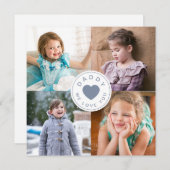 パパ大好きハート写真コラージュ (正面/裏面)