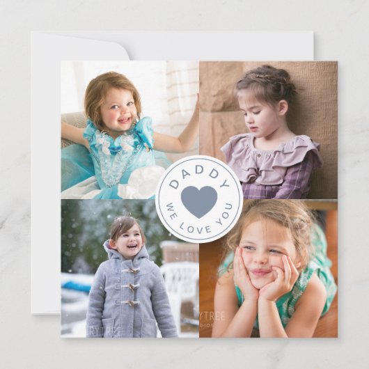 パパ大好きハート写真コラージュ (正面)