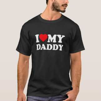 パパ大好きハート家族おじいちゃん Tシャツ