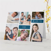 パパ大好きフォトコラージュ カード (黄色い花)