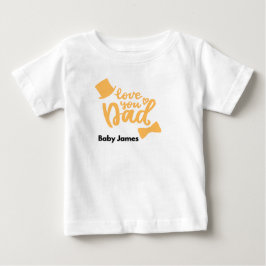 パパ大好きベビーTシャツ|名入れ|ギフト ベビーTシャツ