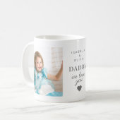 パパ大好き2枚の子供の写真 コーヒーマグカップ (正面左)