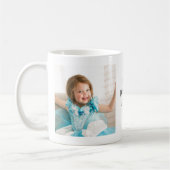 パパ大好き2枚の子供の写真 コーヒーマグカップ (左)