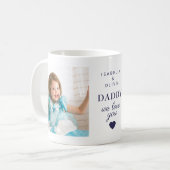 パパ大好き かわいいハートの子供の写真 コーヒーマグカップ (正面左)