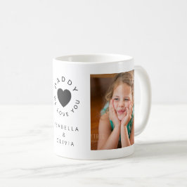 パパ大好き かわいいハート 2枚の写真 コーヒーマグカップ