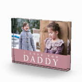 パパ大好き モダンピンクの2枚の写真のブロック フォトブロック (右)