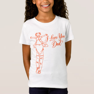 パパ大好きTシャツ - かわいい父と娘のプレゼント Tシャツ