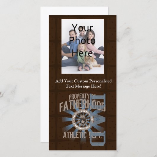 パパ大学、青/茶色 (正面/裏面)