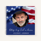 パパ天国アメリカ国旗への手紙 ノートブック (正面)