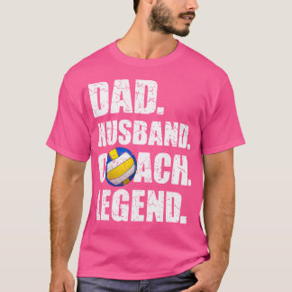 パパ夫コーチレジェンドファーパパVolleyb Tシャツ