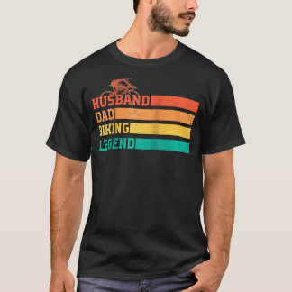 パパ夫サイクリングレジェンドヴィンテージサイクリング自転車 Tシャツ
