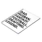 パパ夫ファンタジーサッカー起草伝説ギフト ノートブック (左側)