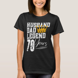 パパ夫レジェンド70年70誕生日70年 Tシャツ