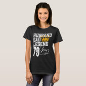 パパ夫レジェンド70年70誕生日70年 Tシャツ (正面フル)