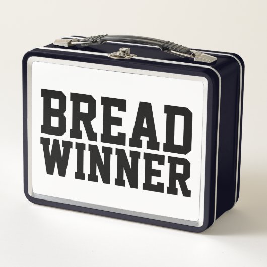 パパ夫ワークレトロ金属弁当箱 メタルランチボックス (正面)