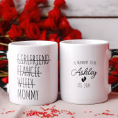 パパ妊娠の彼氏が明らかにパーソナライズされた モーフィングマグカップ