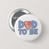 パパ妊婦の 缶バッジ (正面&裏面)