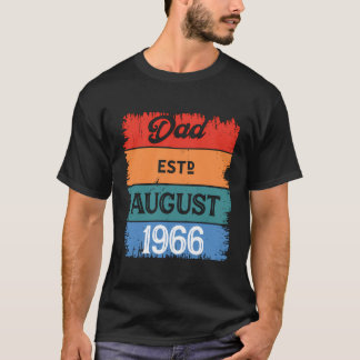 パパ威厳があるエスト1966誇りを持ったパパ最高のダディクラシック Tシャツ