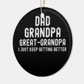 パパ孫素晴らしおじいちゃん父の日 セラミックオーナメント (左)
