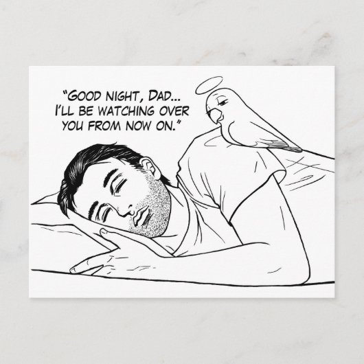 パパ守護天使 ポストカード (正面)