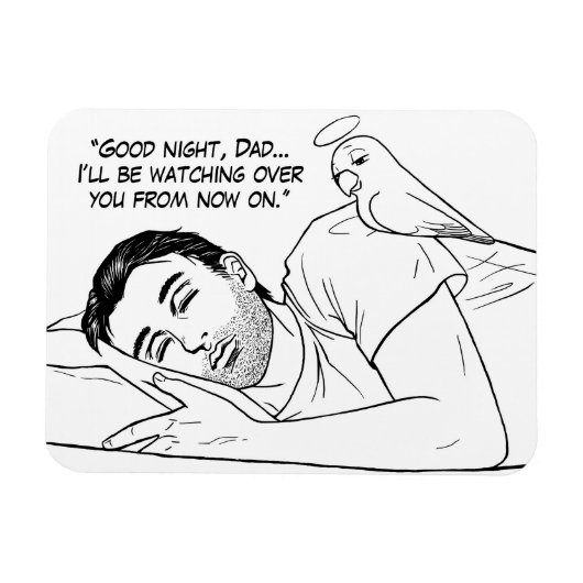 パパ守護天使 マグネット (横)