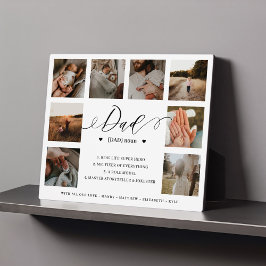 パパ定義の意味Faters Day 8 Photo Collage フォトプラーク