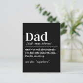 パパ定義パパギフトファーザーズデイカード ポストカード (スタンド正面)