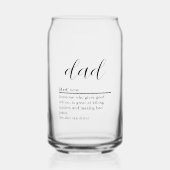 パパ定義ビール缶ガラス ガラス缶 (正面)