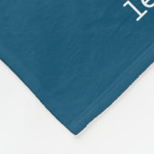 パパ定義フォトコラージュブルー フリースブランケット (角)