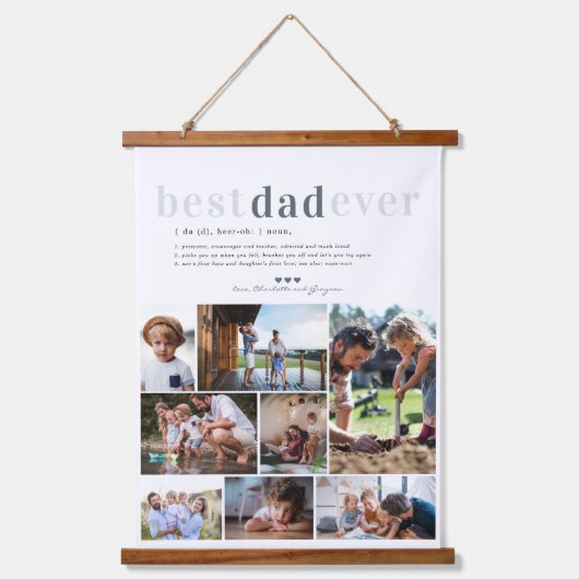 パパ定義 |写真8 パーソナライズされた 吊り下げ型タペストリー (正面)
