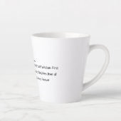 パパ定義☕ | 意味のある父の日のGif カフェラテマグ (右)