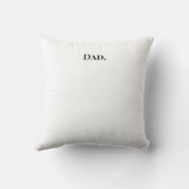 パパ定‍義👨 👧 ‍ 👦 | 心のこもった父 クッション (裏面)