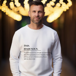 パパ定‍義👨 👧 ‍ 👦 | 心のこもった父 スウェットシャツ