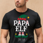 パパ小妖精や小人おもしろいファミリークリスマスマッチング Tシャツ