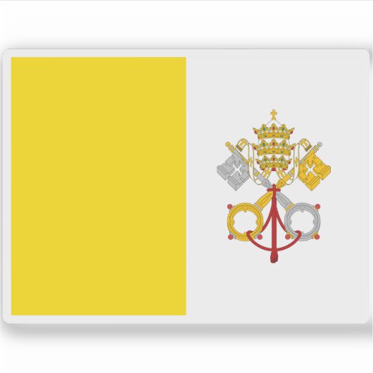 パパ州の国旗（1825年～1870年） シール (正面)