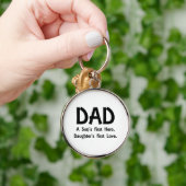 パパ息子の最初英雄、娘の最初愛 キーホルダー (手)