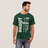 パパ悪い影響を与える父親のギフト Tシャツ (正面フル)