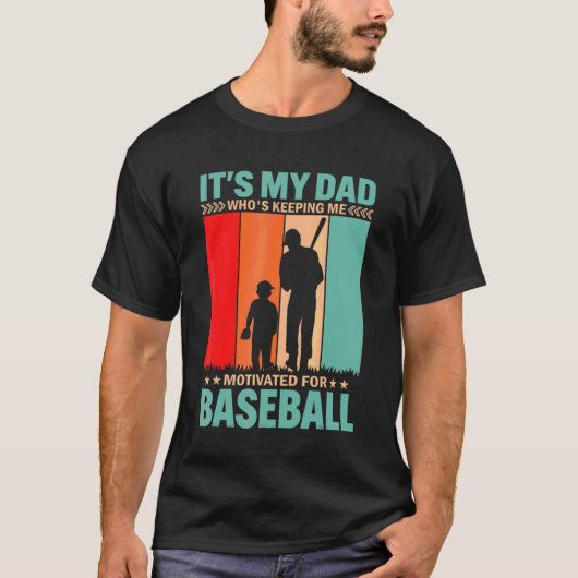 パパ意欲を起こ選手のコーチのグラフに私 Tシャツ (正面)
