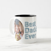 パパ愛してる1日目の幸せ。 ツートーンマグカップ (正面左)