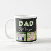 パパ愛してる！カスタム写真マググ コーヒーマグカップ (左)