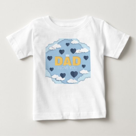 パパ愛してる ベビーTシャツ (正面)