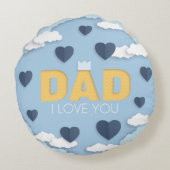 パパ愛してる ラウンドクッション (裏面)