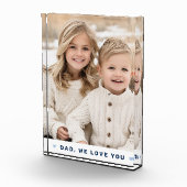 パパ愛するハートブルーファーザー日 フォトブロック (右)