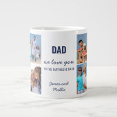 パパ愛する外のフィールドとバック8の写真 ジャンボコーヒーマグカップ (正面)