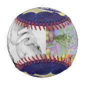 パパ愛する月と戻る |写真のコラージュ 野球ボール (正面)